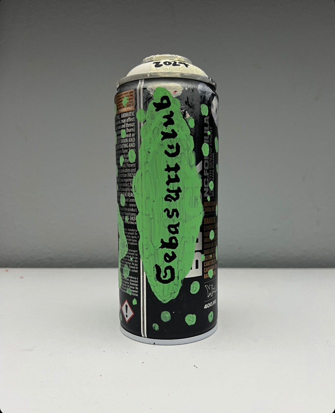 “Burnie Spray Can Serie #1.”