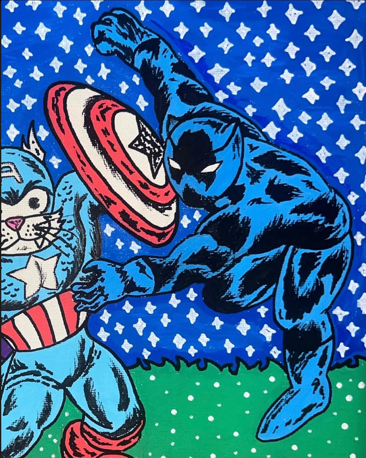 “ Captain Americat & Black Pantera”